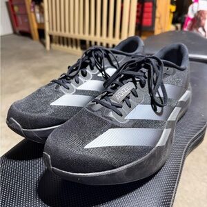 Adidas Adizero EVO SL. 11.5. Black and Silver Athletic Running Shoes